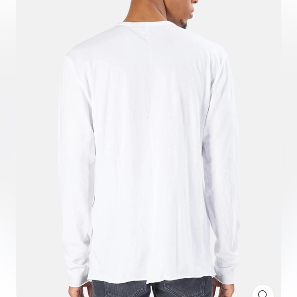 COTTON CITIZEN Jagger Long Sleeve Shirt White Small NWT - Picture 2 of 13